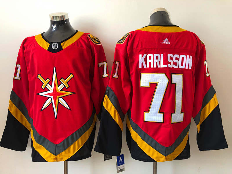 Men's Vegas Golden Knights William Karlsson #71 Red Breakaway Jersey